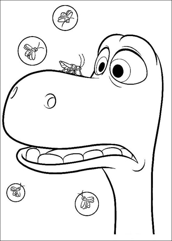 Plansa de colorat cu Dinozauri 39 134